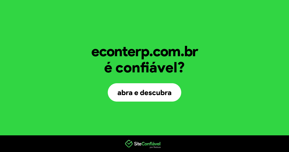 O site econterp.com.br é confiável?