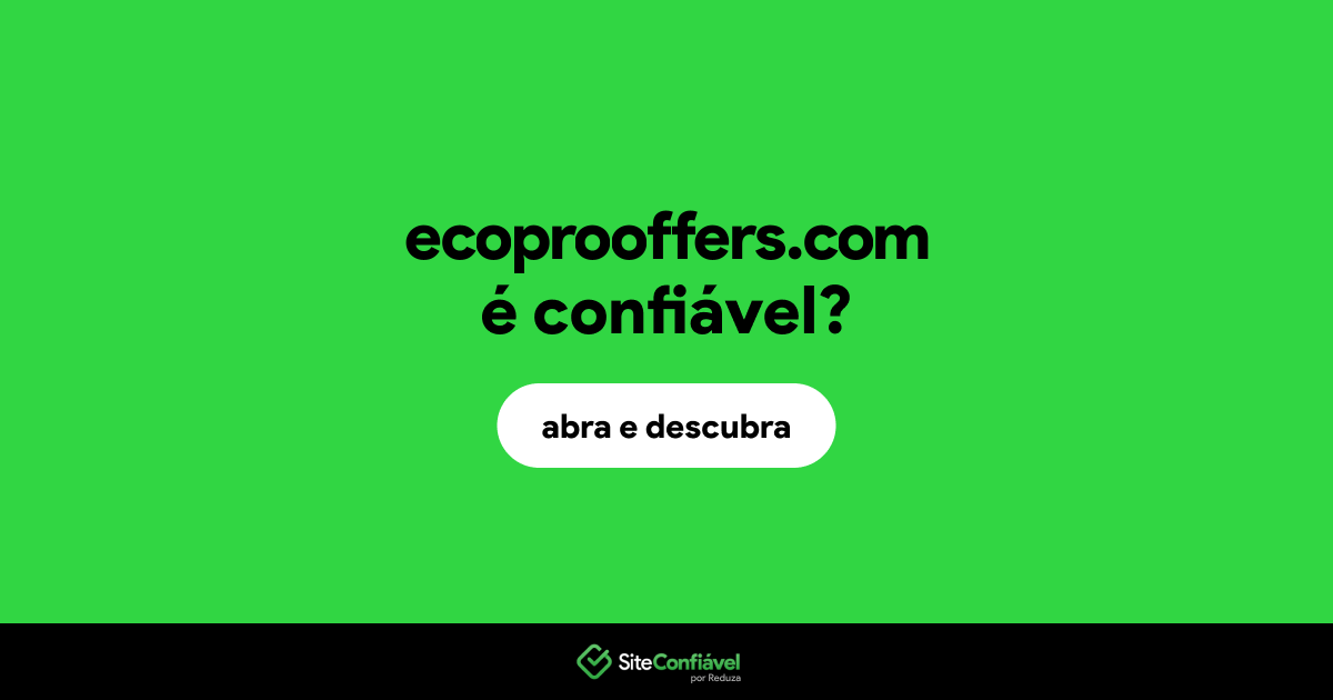 O site ecoprooffers.com é confiável?