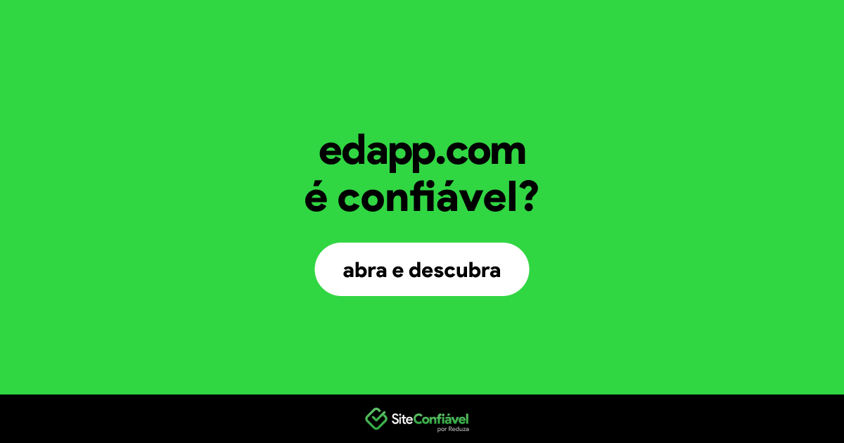 O site edapp.com é confiável?