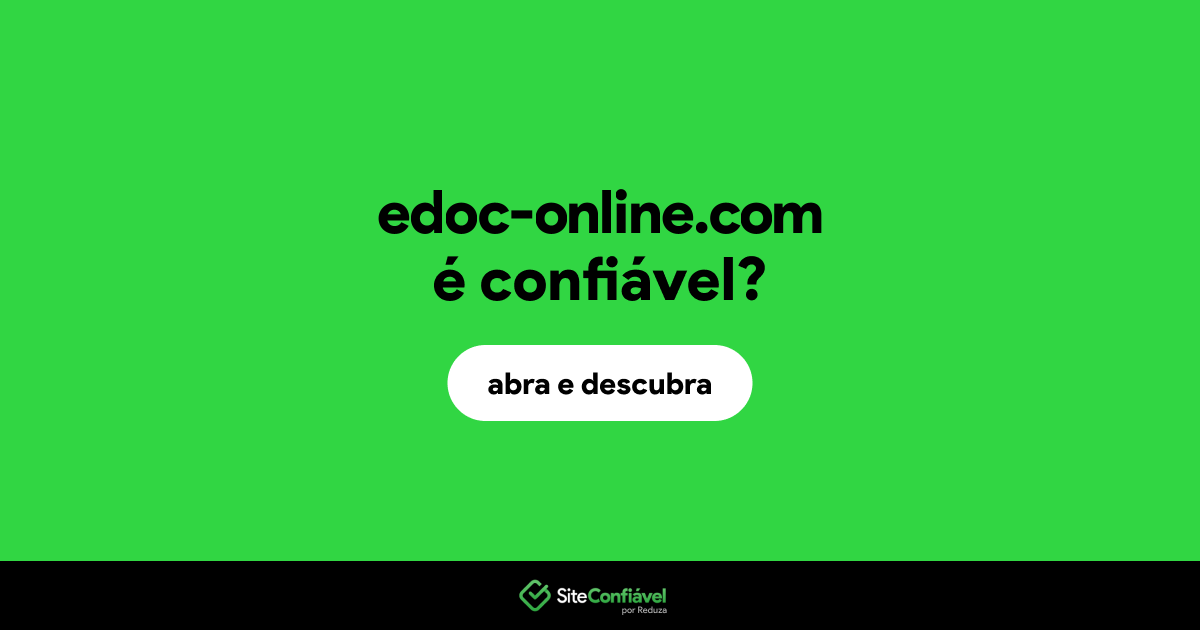 O site edoc-online.com é confiável?