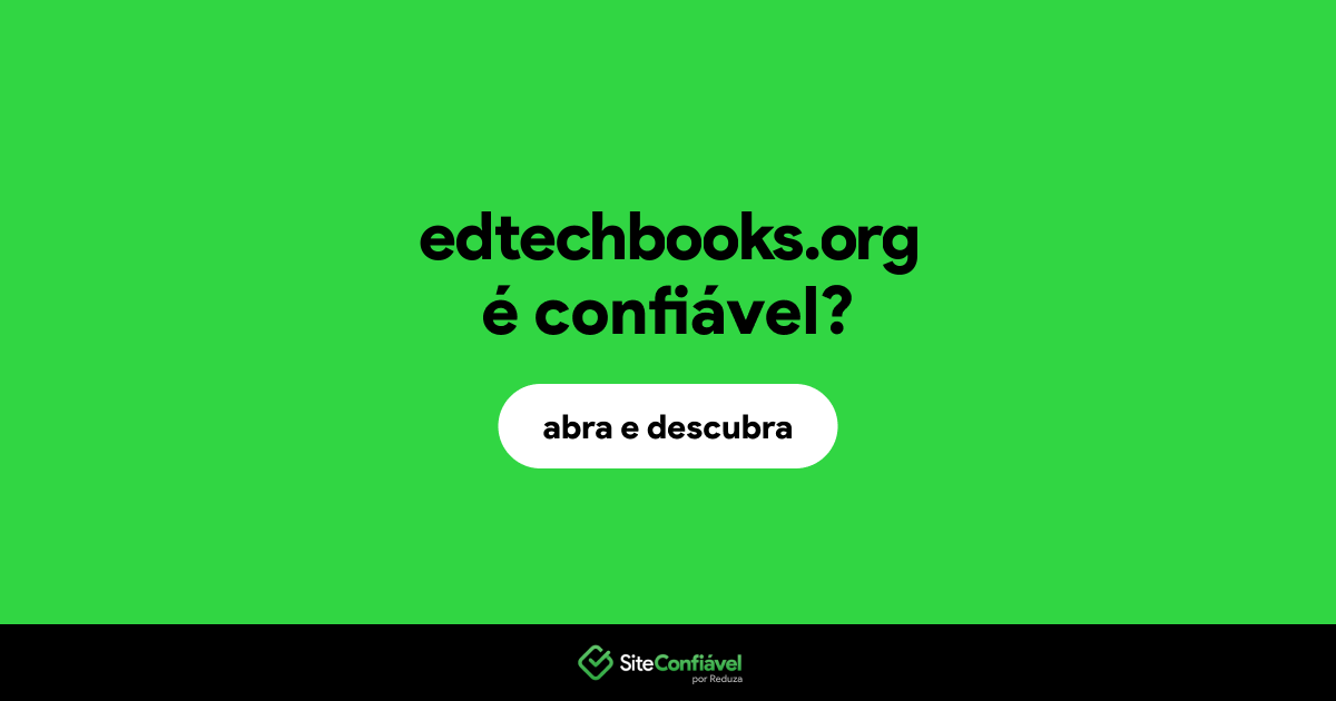 O site edtechbooks.org é confiável?