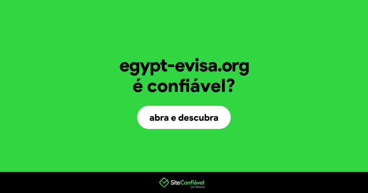 O site egypt-evisa.org é confiável?