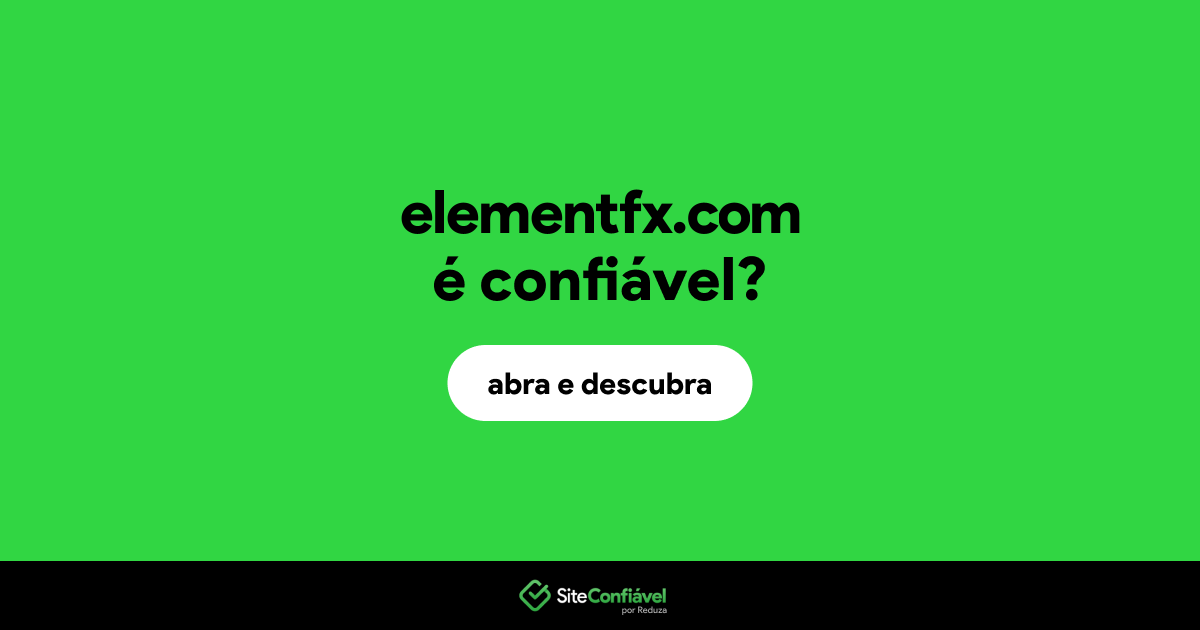 O site elementfx.com é confiável?