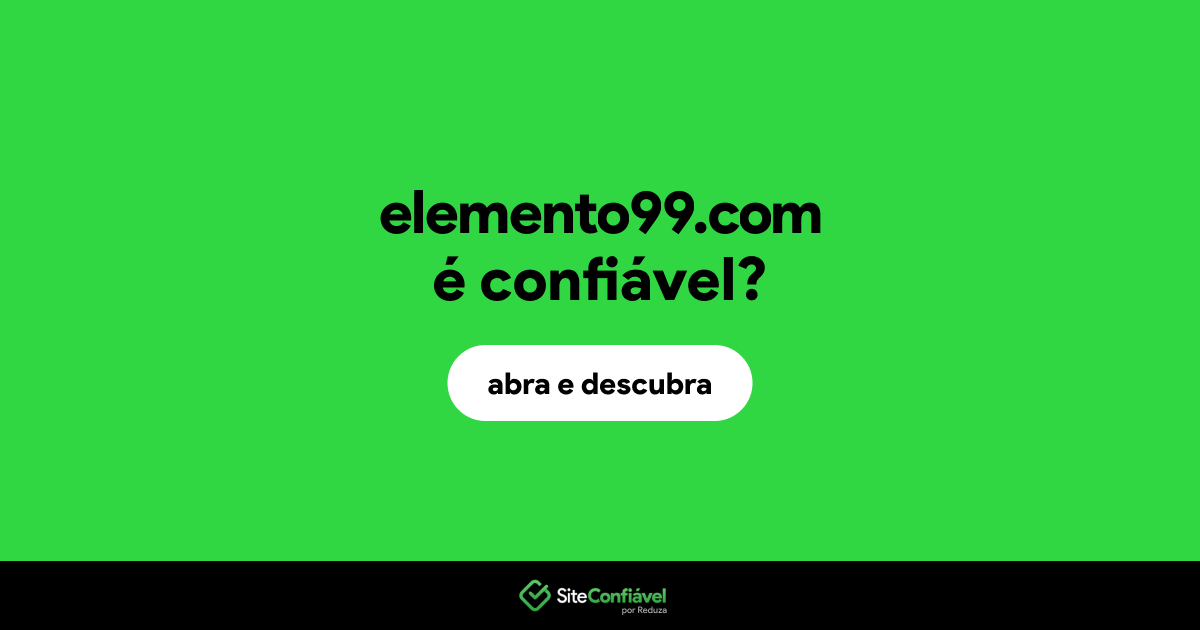 O site elemento99.com é confiável?