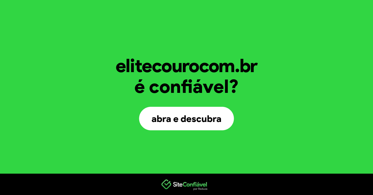 O site elitecourocom.br é confiável?
