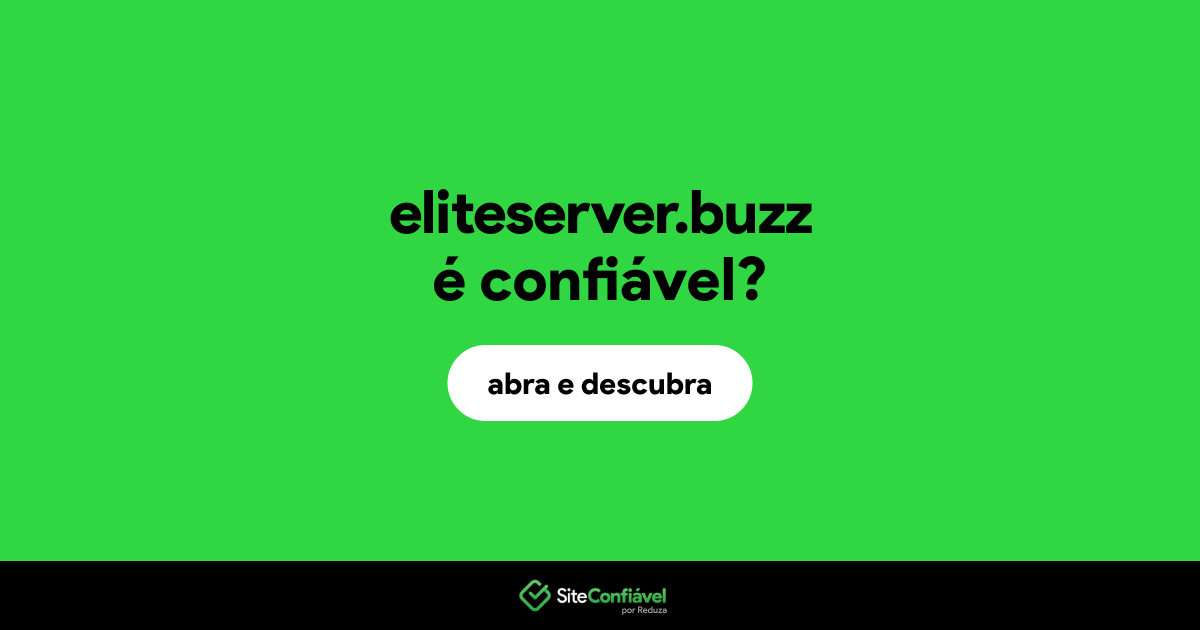 O site eliteserver.buzz é confiável?