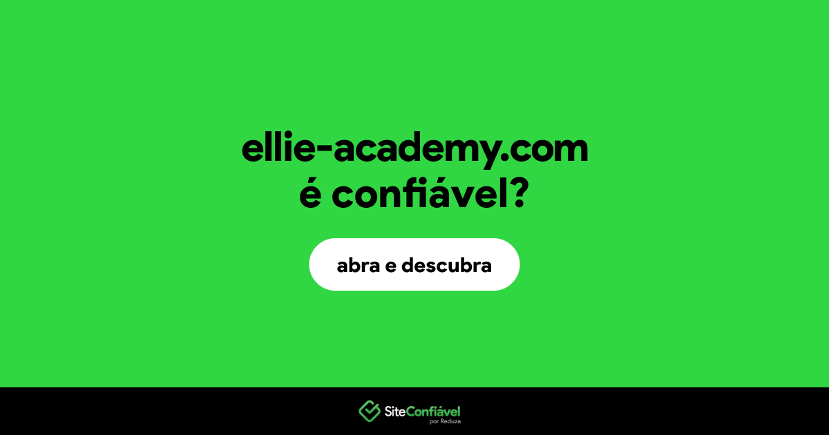 O site ellie-academy.com é confiável?
