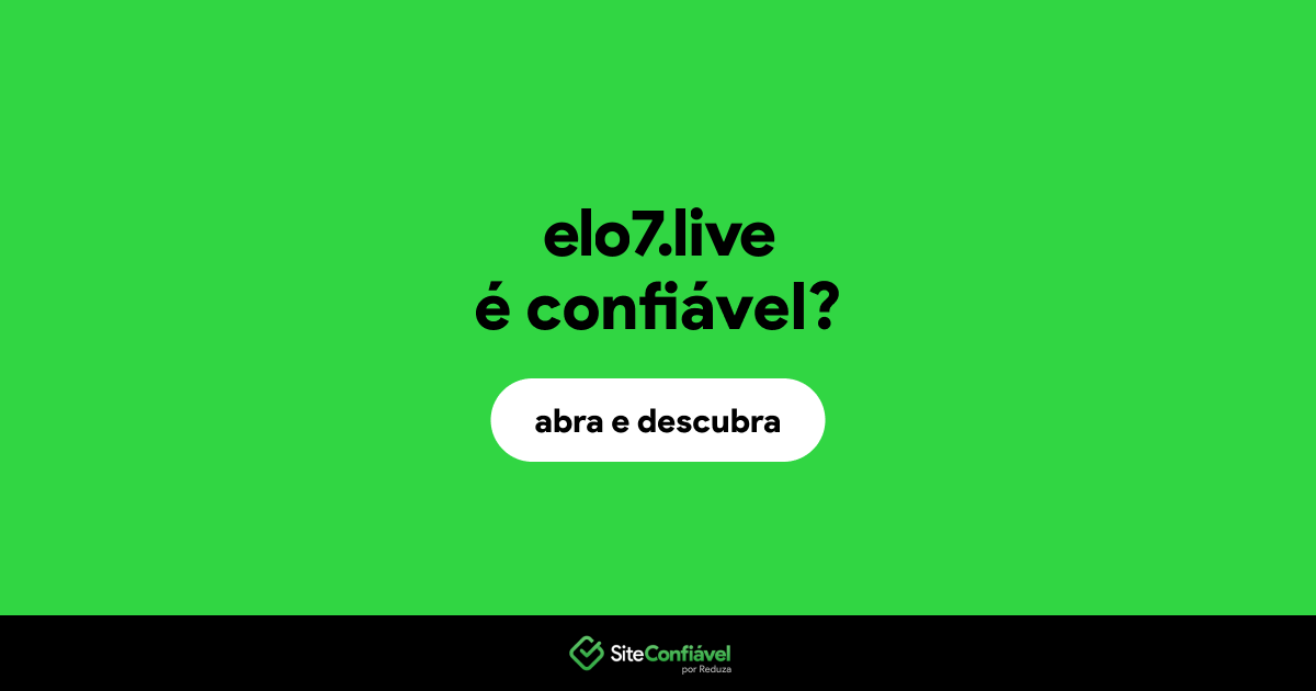 O site elo7.live é confiável?
