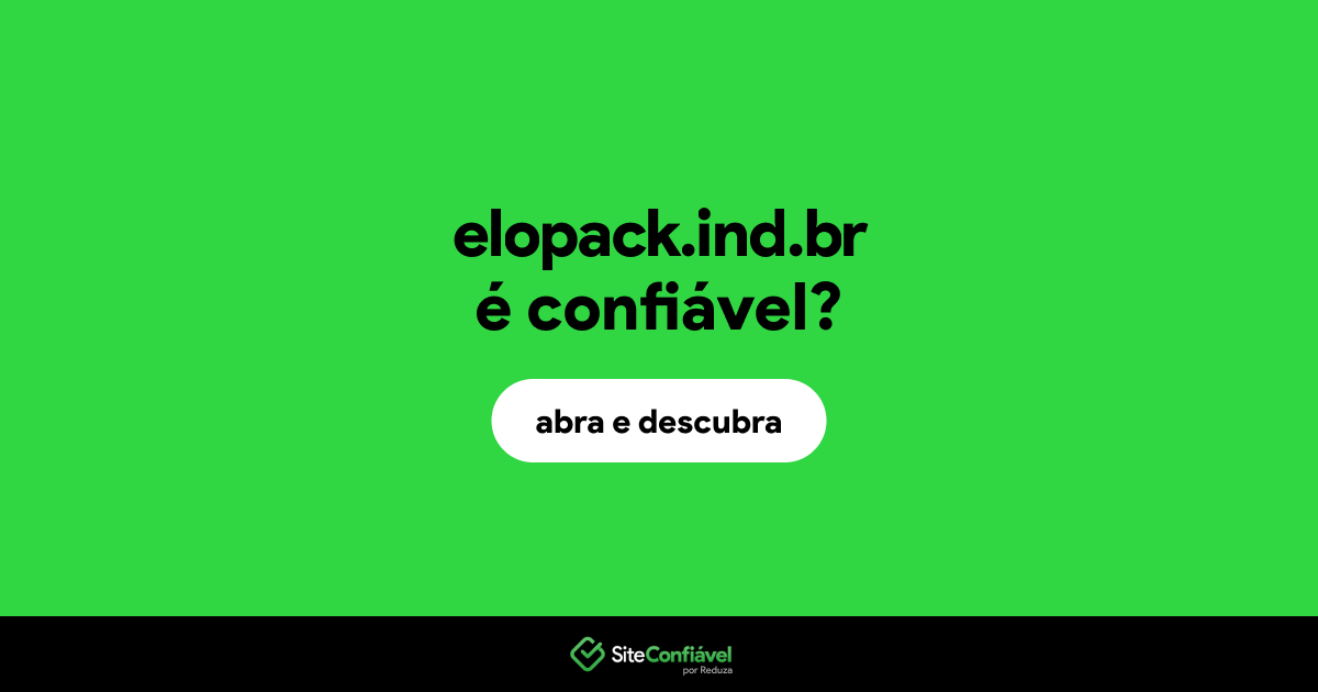 O site elopack.ind.br é confiável?