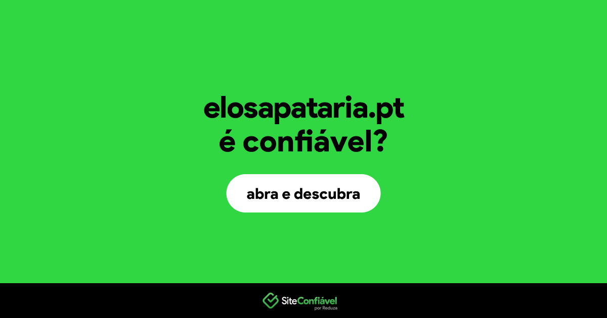 O site elosapataria.pt é confiável?