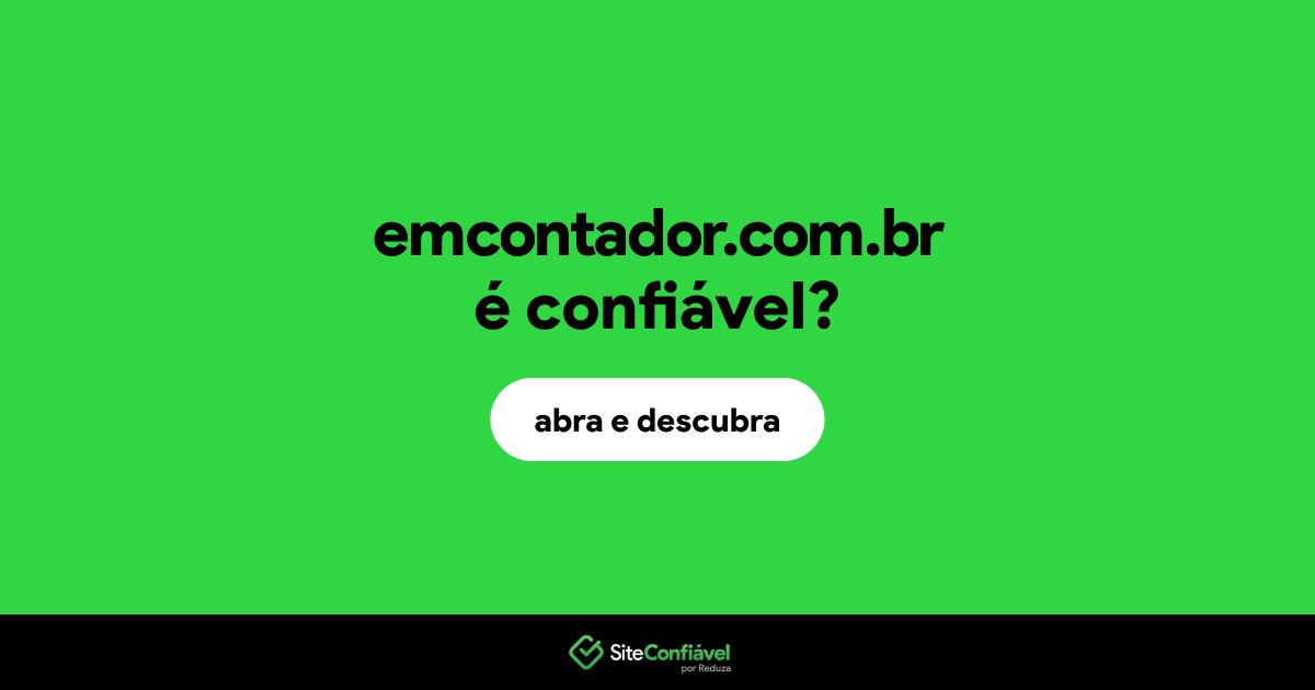 O site emcontador.com.br é confiável?
