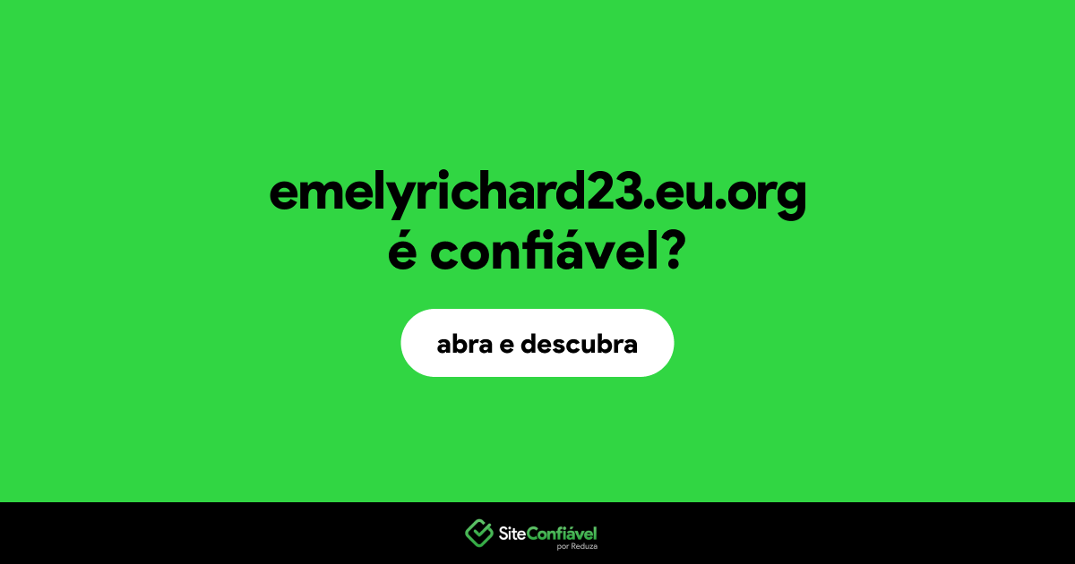 O site emelyrichard23.eu.org é confiável?