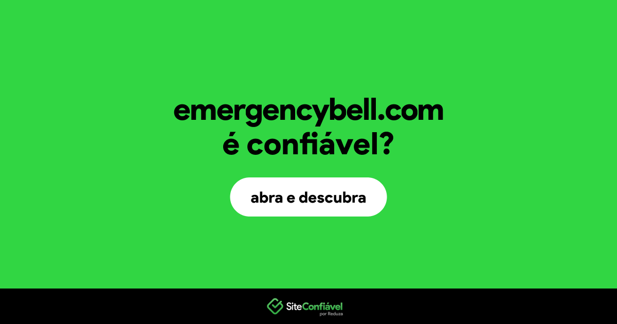O site emergencybell.com é confiável?