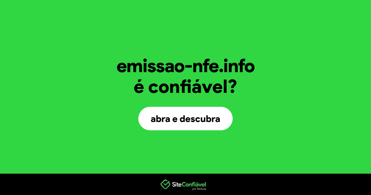 O site emissao-nfe.info é confiável?