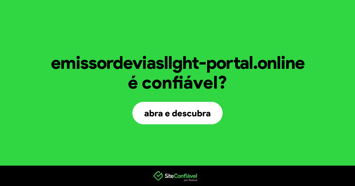 O site emissordeviasllght-portal.online é confiável?