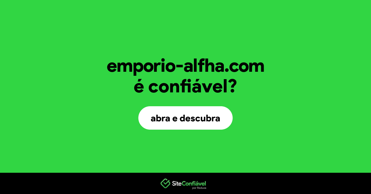 O site emporio-alfha.com é confiável?