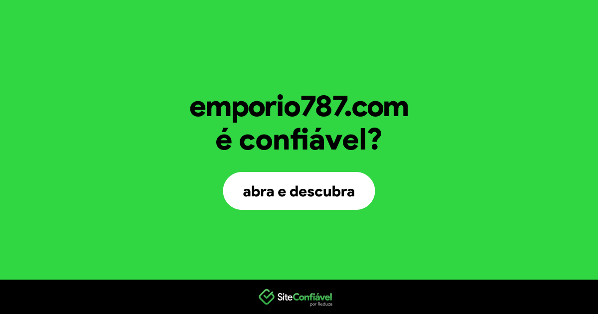 O site emporio787.com é confiável?