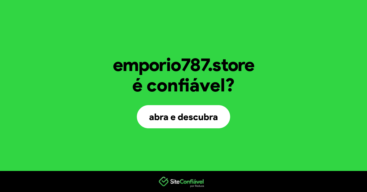 O site emporio787.store é confiável?