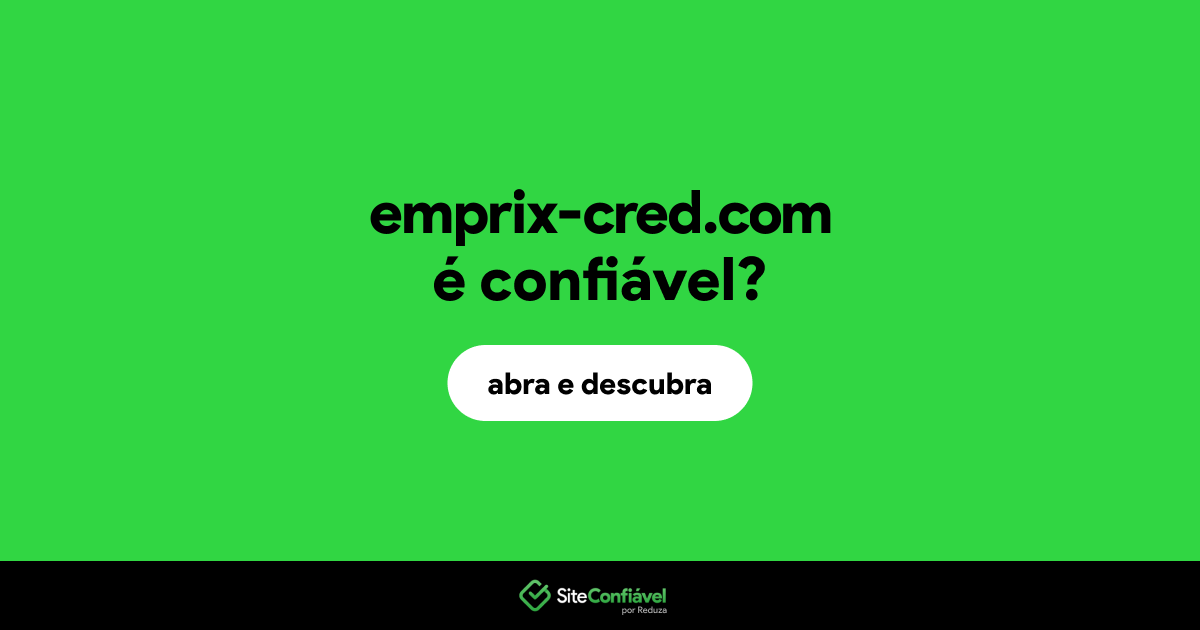O site emprix-cred.com é confiável?
