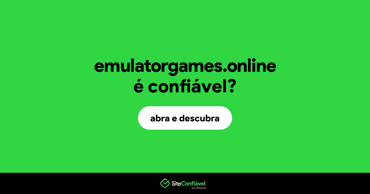 O site emulatorgames.online é confiável?