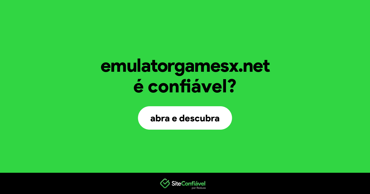 O site emulatorgamesx.net é confiável?