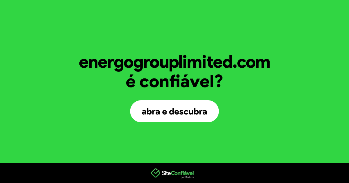 O site energogrouplimited.com é confiável?