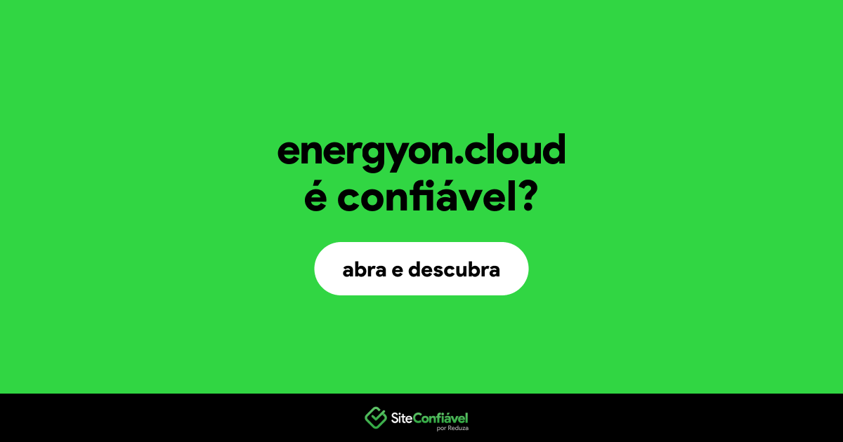 O site energyon.cloud é confiável?