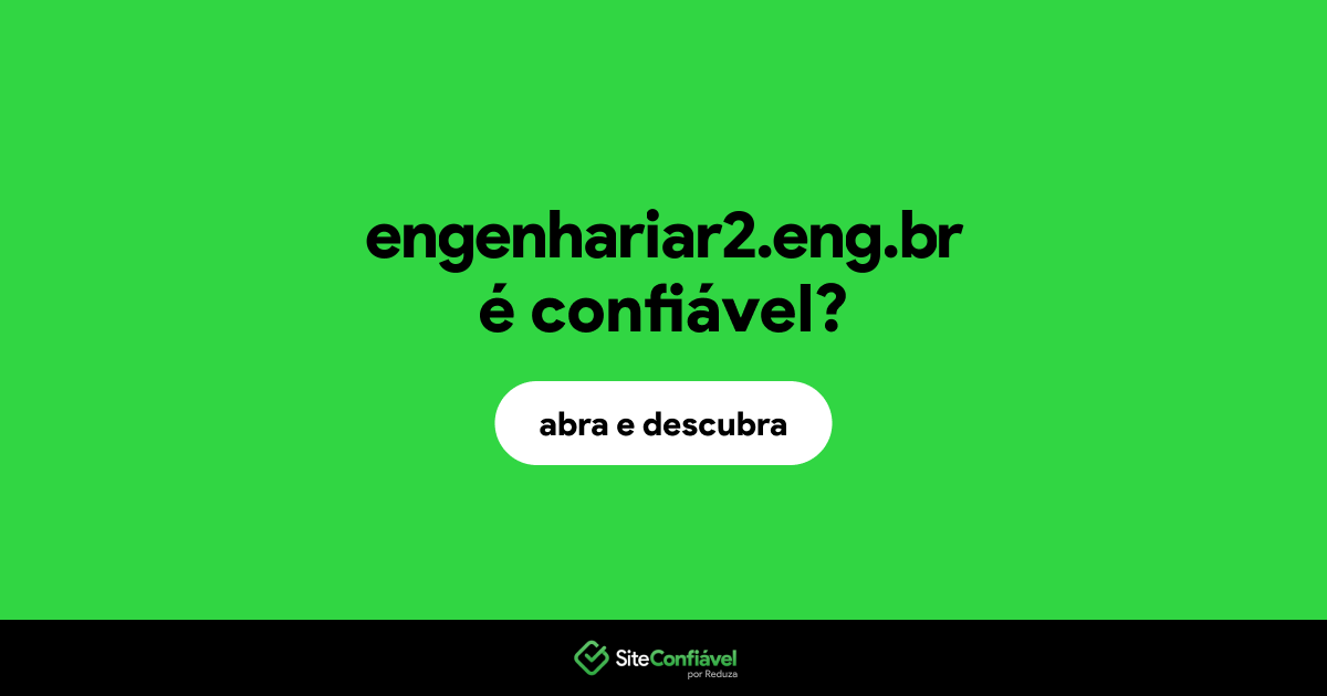 O site engenhariar2.eng.br é confiável?