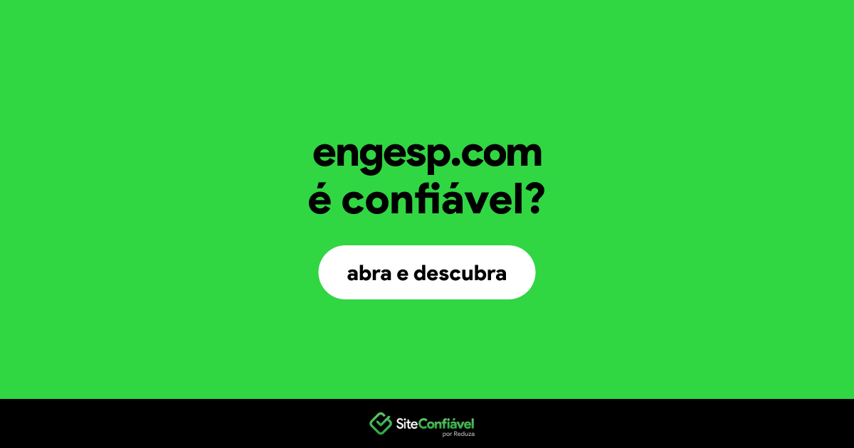 O site engesp.com é confiável?