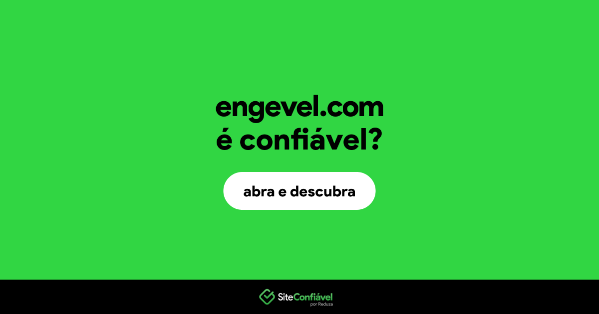 O site engevel.com é confiável?