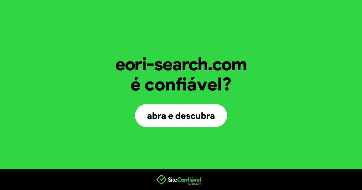 O site eori-search.com é confiável?