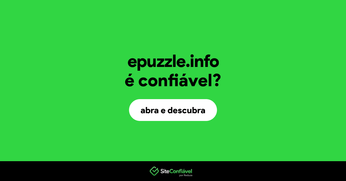 O site epuzzle.info é confiável?