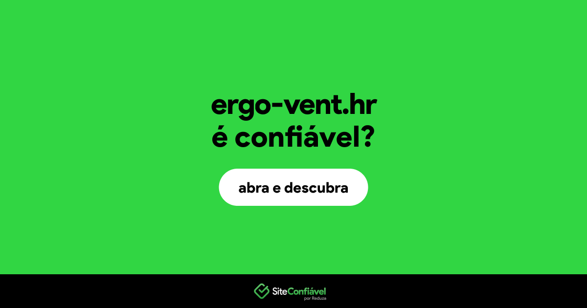 O site ergo-vent.hr é confiável?