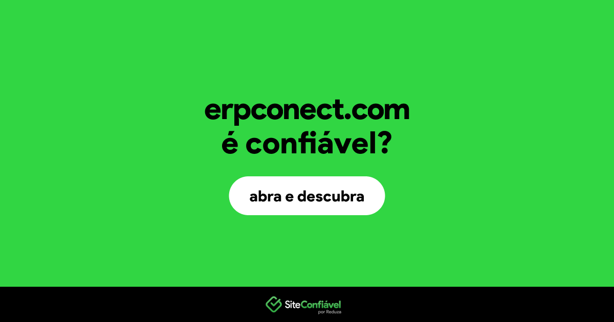 O site erpconect.com é confiável?