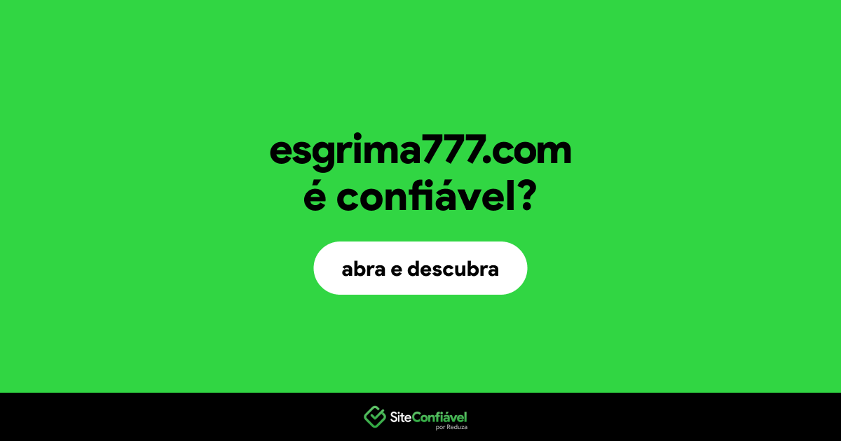 O site esgrima777.com é confiável?