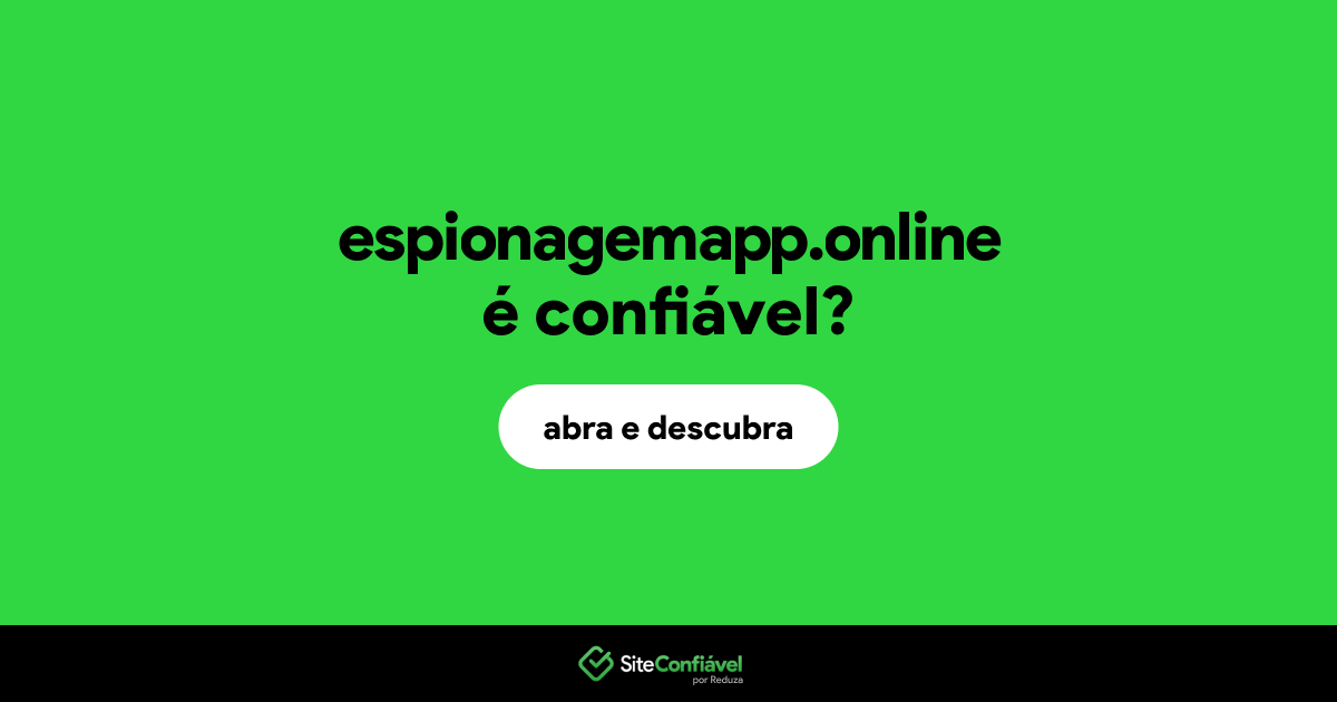 O site espionagemapp.online é confiável?