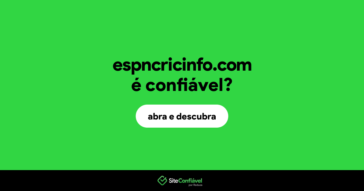 O site espncricinfo.com é confiável?
