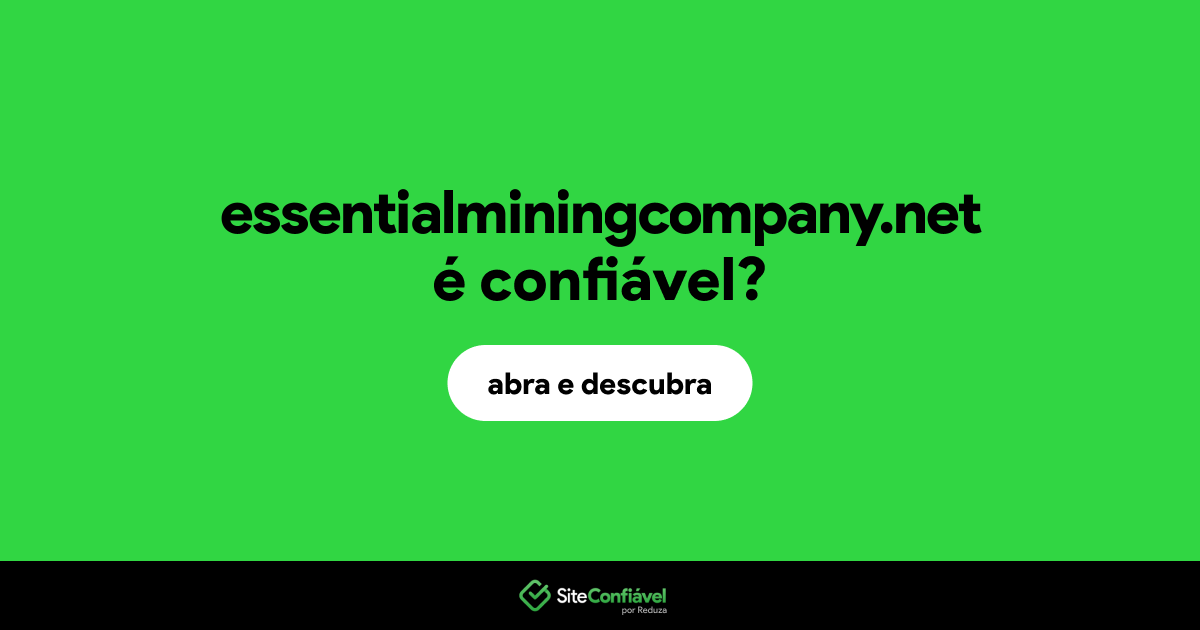O site essentialminingcompany.net é confiável?