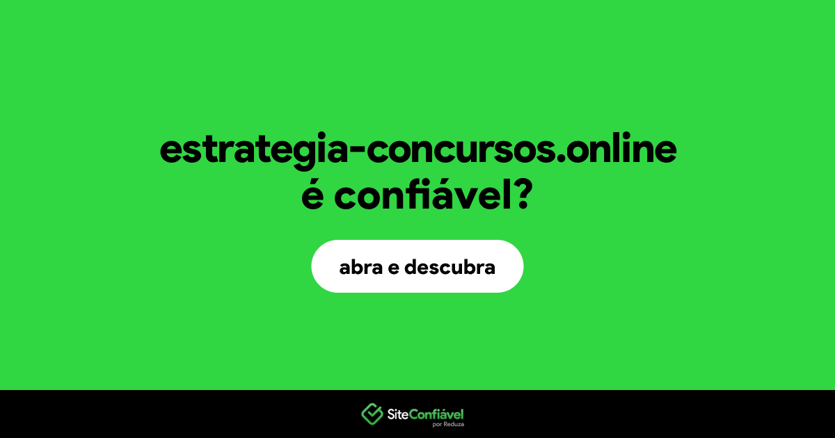 O site estrategia-concursos.online é confiável?