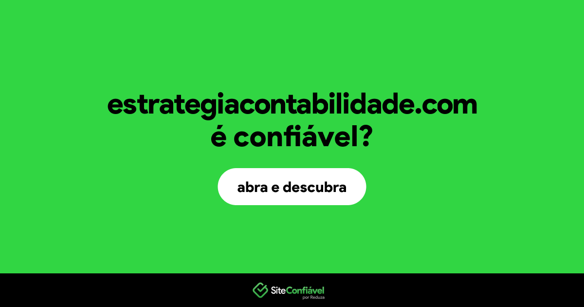 O site estrategiacontabilidade.com é confiável?