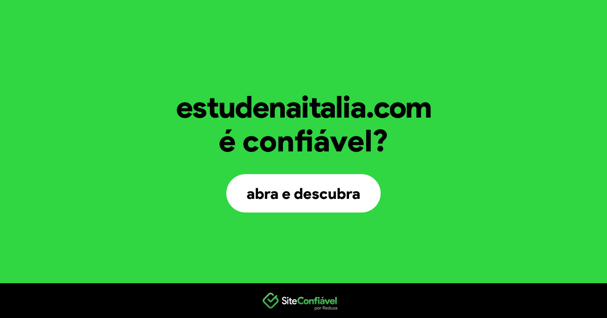 O site estudenaitalia.com é confiável?