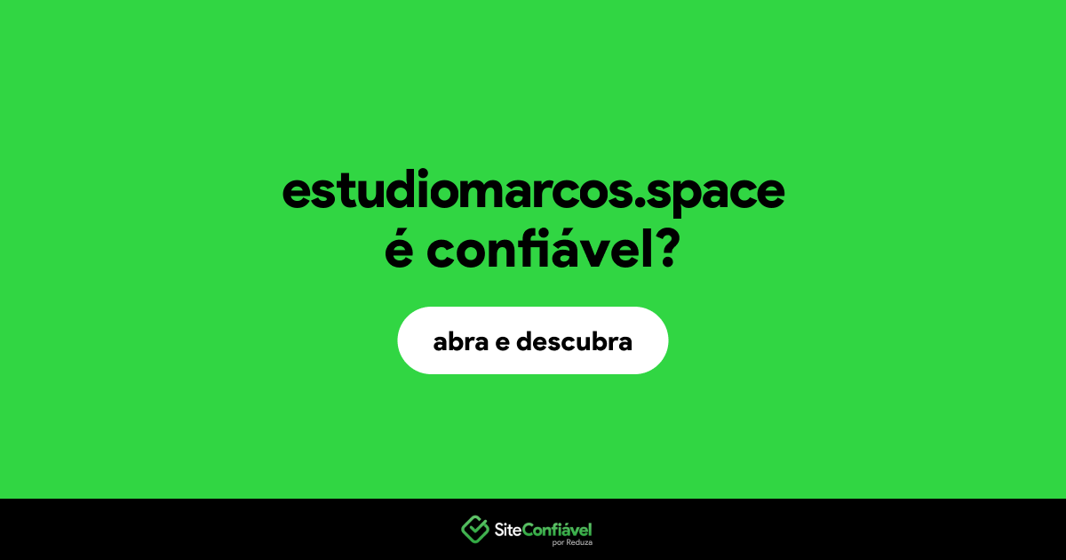 O site estudiomarcos.space é confiável?