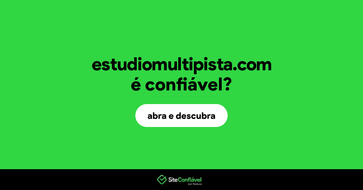 O site estudiomultipista.com é confiável?