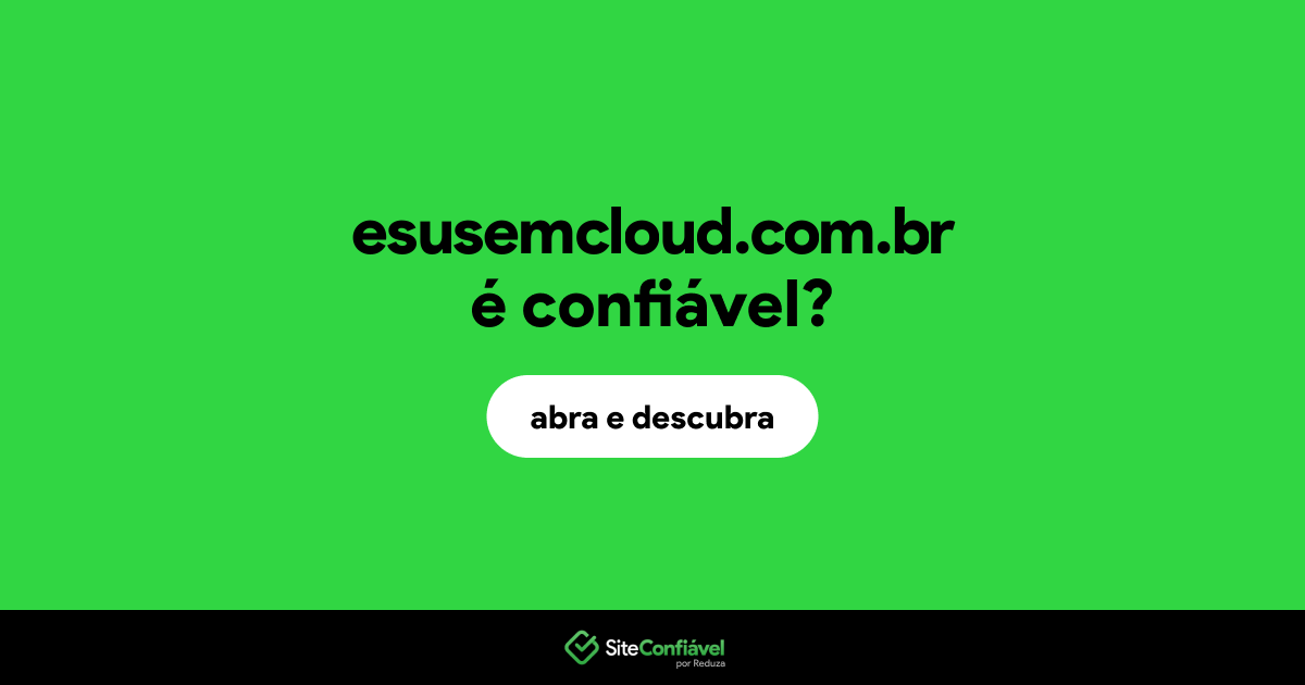 O site esusemcloud.com.br é confiável?