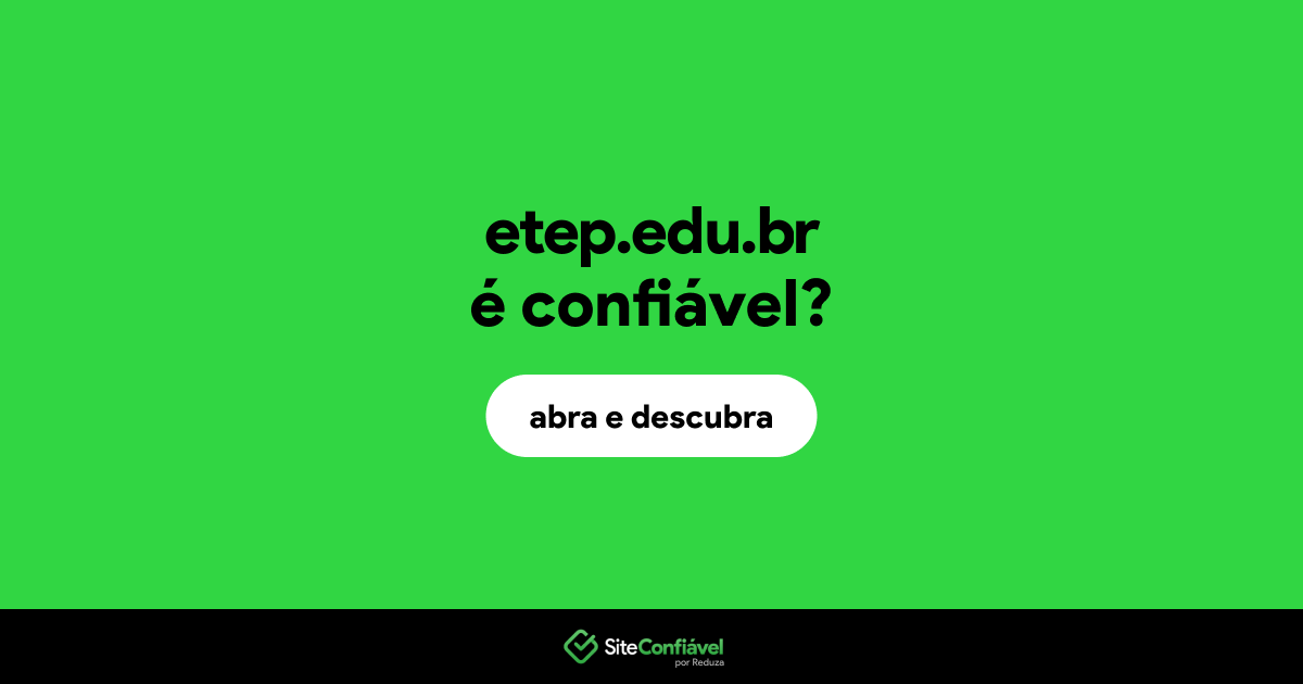 O site etep.edu.br é confiável?