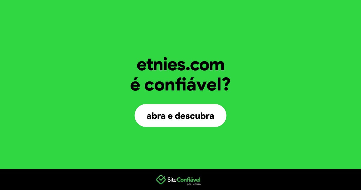 O site etnies.com é confiável?