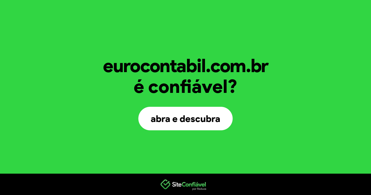 O site eurocontabil.com.br é confiável?