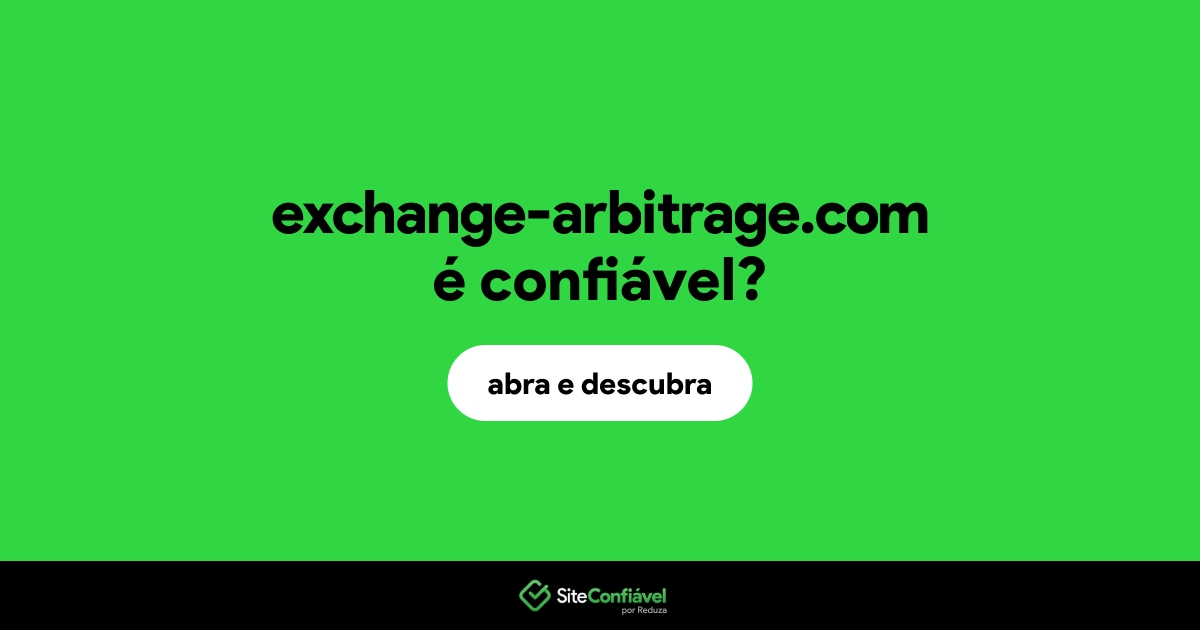 O site exchange-arbitrage.com é confiável?