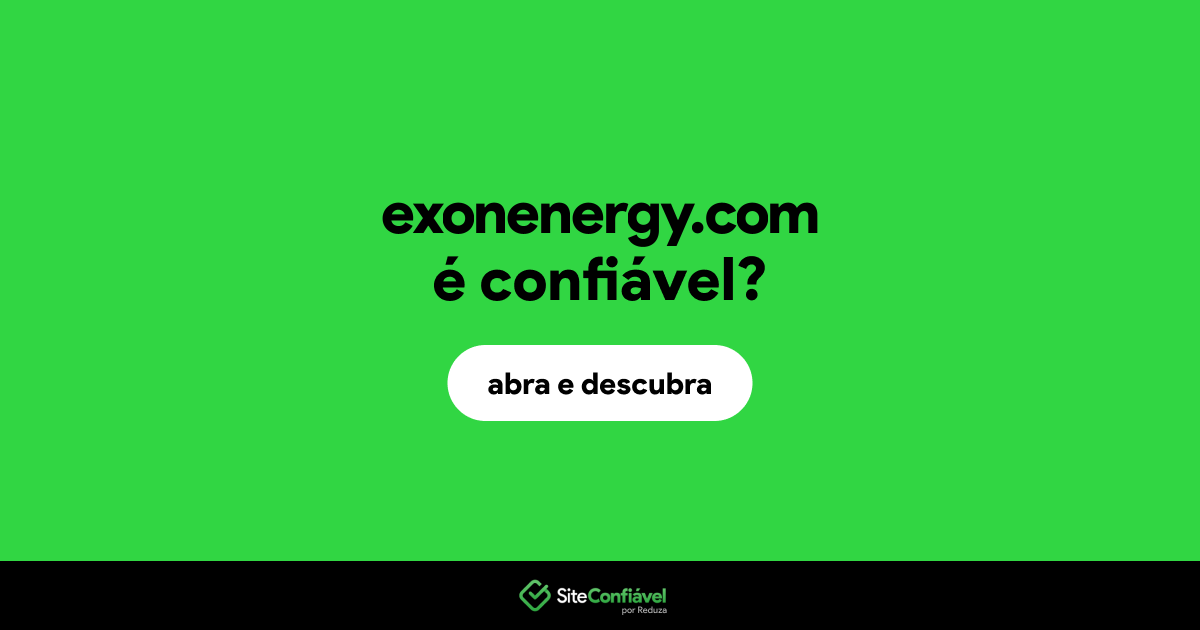 O site exonenergy.com é confiável?