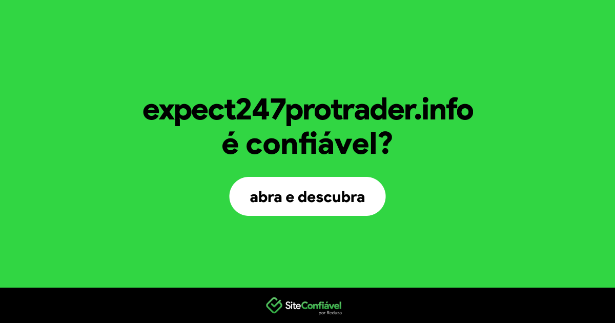 O site expect247protrader.info é confiável?